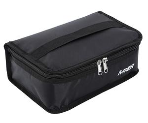 MIER Bolsa de la lonchera Bolsa de almacenamiento de alimentos Bolsas más frescas Kit de viaje aislado para mujeres y hombres, Set de 1 (Negro 1pcs)
