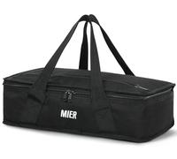 MIER Cacerola aislada para alimentos calientes o fríos, bolsa térmica para lasaña, fiestas de comida y picnic, se adapta a bandeja para hornear de 9 x 13 pulgadas, color negro