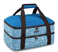 MIER Cacerola aislada para platos de hornear de 9 x 13 pulgadas, doble bolsa térmica para alimentos fríos o calientes, lasaña, fiestas, picnic, viajes, color azul