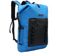 MIER Mochila Impermeable de 30 L, Resistente con Cierre Enrollable para Kayak, Playa, canotaje, natación, Surf, Blue, Bolsa Seca