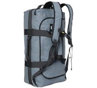 Mier Mochila Resistente al Agua y Bolsa de Lona de 60 l, Resistente Bolsa de Lona Convertible con Correas para Gimnasio, Deporte, Viajes, Gris