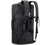 Mier Mochila Resistente al Agua y Bolsa de Lona de 90 l, Bolsa de Lona Convertible Resistente con Correas para Gimnasio, Deporte, Viajes, Color Negro