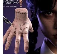 Miércoles Addams Cosa Mano,Mano de la Familia Addams Accesorios de Mano de Látex Realistas Adecuado para Decoración del Hogar Halloween Carnaval Decoración de Accesorios de Cosplay