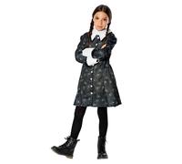 Miércoles Addams Disfraz Niña Familia de Halloween