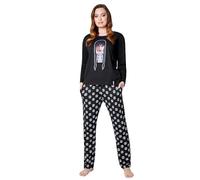 Miércoles Addams Pijama Mujer Conjunto de 2 Piezas, Pantalón y Camiseta Tallas S-XL, Regalos Mujer Navidad (Negro/Wednesday, XL)