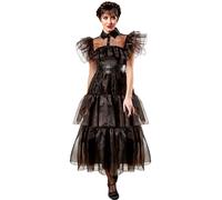 Miércoles Rave ’N Vestido Mujer Familia Addams Disfraz de Halloween Mujer