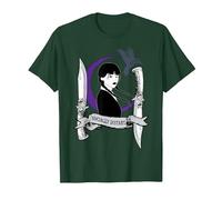 Miércoles Serie Miércoles Socialmente Distante Camiseta, Hombre, Verde Bosque, S