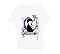 Miércoles Serie Miércoles Socialmente Distante Camiseta, Mujer Tallas Grandes, Blanco, 2XL Grande