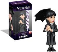 Miércoles Wednesday Addams Con Paraguas Figura 12cm Original MINIX Tv 167