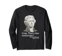 Mierda Que se Debe mañana Thomas Jefferson Funny 4 de Julio Manga Larga