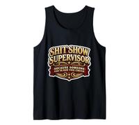 Mierda Show Supervisor Alguien Hombres Divertidos Gerente Diversión Sarcástica Camiseta sin Mangas
