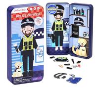 mierEdu Juego magnético de policía - promueve la motricidad y la imaginación, perfecto para casa y de viaje, juego de vestir magnético para niños a partir de 3 años