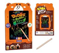 mierEdu Pizarra de escritura LCD con diseño de oso infantil de 8,5 pulgadas, pizarra mágica con bolígrafo, pizarra mágica para niñas y niños, pizarra de dibujo reutilizable, ideal para viajes, regalo