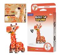 mierEdu - Puzzle 3D de jirafa Soundwunder - Puzzle interactivo 3D con sonido para niños a partir de 6 años - Juguete de jirafa fácil de montar