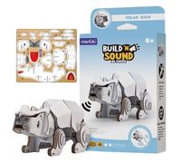 mierEdu - Puzzle 3D de oso polar Soundwunder - Puzzle 3D con efecto de sonido real para niños a partir de 6 años - Juguete educativo, promueve el pensamiento lógico
