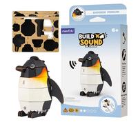 mierEdu - Puzzle 3D Soundwunder Pingüino Emperador - Puzzle 3D con efecto de sonido real para niños a partir de 6 años - Juguete educativo, promueve el pensamiento lógico