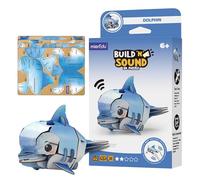 mierEdu - Puzzle de delfín 3D Soundwunder - Puzzle 3D para niños a partir de 6 años con efecto de sonido - Juguete educativo divertido