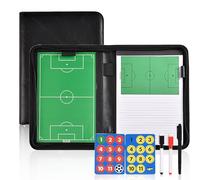 Miershanwell Pizarra Futbol Entrenador, Magneticas Carpeta Táctica de Futsal Plegable Pizarra Tactica fútbol para Entrenamiento de Fútbol - Football Tactics Coaching Board con Lapiceros Borrador