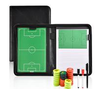 Miershanwell Pizarra Futbol Entrenador, Magneticas Carpeta Táctica de Futsal Plegable Pizarra Tactica fútbol para Entrenamiento de Fútbol - Football Tactics Coaching Board con Lapiceros Borrador