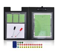 Miershanwell Pizarra Futbol Entrenador, Magneticas Carpeta Táctica de Futsal Plegable Pizarra Tactica fútbol para Entrenamiento de Fútbol - Football Tactics Coaching Board con Lapiceros Borrador