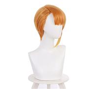 Mieruko-chan Hana Yurikawa Wig Short Bobo Orange Hair the Girl that Sees Them Cosplay Costume Accessories Synthetic Hair Wig Cap