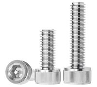 MIETONG 20 Piezas Tornillos Cilíndricos con Hexágono Interior - M6 x 30mm Tornillo Allen Acero Inoxidable 304 Tornillos de Máquina con Rosca Completa para Elementos de Fijación