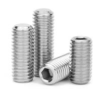 MIETONG M5 Tornillos con Hexágono Interior - Tornillos Mecánico de Cabeza Hexagona Rosca Métrica Acero Inoxidable 201, M5 x 20mm, 20 Piezas
