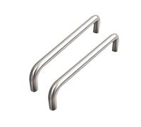 Mifeiwukawa 2 tiradores de acero inoxidable 304 para puerta de armario, manijas en forma de U para cajones, cocina, sala de estar, decoración (distancia entre agujeros de 96 mm)