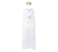 Mifeiwukawa Dress - Disfraz para mujer, disfraz de diosa de la antigua romana, disfraz de carnaval griego, Halloween, carnaval, fiesta, cosplay, ropa de reina, vestido de fiesta (A1, blanco, S)