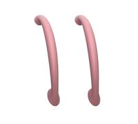 Mifeiwukawa Paquete de 2 tiradores de aleación de zinc para armarios de cocina, tiradores de cajones coloridos para puerta de armario de baño, habitación de los niños, forma de puente arqueado