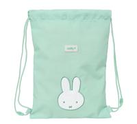 MIFFY MENTA - Mochila Saco Plano Junior, Fácil Limpieza, Mochila, Ideal para Niños de Diferentes Edades, Cómoda y Versátil, Calidad y Resistencia, 26x1x34 cm, Color Menta