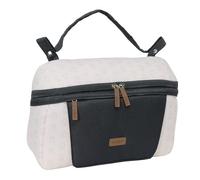 MIFFY MUM MOON - Bolso Adaptable a Carrito de Bebé, Bolso de Bebé, Cómodo y Versátil, Calidad y Resistencia, 34x10x23 cm, Color Beige/azul