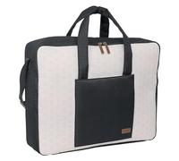 MIFFY MUM MOON - Maleta Maternal, con Material Reciclado, Repelente al Agua, Práctica y Cómoda, Resistente y Versátil, 50x14x40 cm, Color Beige/azul