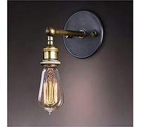 MIFIRE Vintage Industrial Apliques de pared lámpara de pared con ajustable E27 Edison Socket acabado de latón cabezal de cobre para casa, bar, restaurantes y cafetería