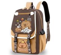 MIFKLMV Capybara Mochila Mochila De Capibara De Gran Capacidad con Dibujos Animados, Mochila para niños mochila de animales, Mochila Escolar De Nailon Resistente a Manchas para Estudiantes, Bolsas -B