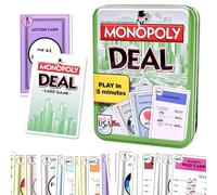 MIFKLMV Juego de Cartas MoNopol-y, Juego de Cartas Deal, Juego Subasta, Juegos de Estrategia, Juego de Mesa, Juego de Cartas rápido para familias y niños a Partir de 7 años -C