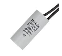 Miflex Condensador de supresión de interferencias | 0,1µF 250V AC I 2-Pin Conexión I Cable I 0,1uF, I Condensador contra el parpadeo | para electrod