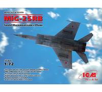Mig-25 RB Soviet Reconocimiento Avión 1:72 Plástico Modelo Kit Icm