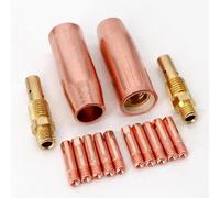 MIG Accesorios de soldadura 14pcs Set para 100L Punta de Contacto Boquilla Difusor de Gas con Varios Tamaños (1.2mm)