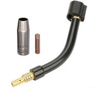 MIG - Boquilla de cuello de cisne para soldador, puntas de contacto de repuesto para Vulcan OmniPro 220 con construcción fiable y difusor de cobre