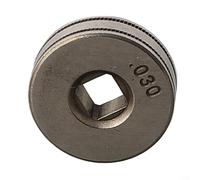 Mig - Conjunto de rodillo de alimentación de alambre de 0.8 a 0.9 mm moleteado para soldador eléctrico Chicago, piezas de rollo de ranura de soldador de repuesto para alimentador de alambre de 25 mm