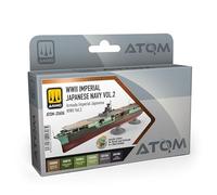Mig Jimenez AMMO by ATOM Set Armada Imperial Japonesa WWII vol.2 de Pinturas Acrílicas - 6 Colores de Alta Durabilidad | Secado Rápido, No Tóxico y Autonivelante | Modelo ATOM-20606