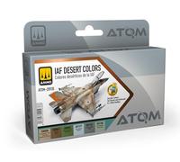 Mig Jimenez AMMO by ATOM Set Colores Desérticos de la IAF de Pinturas Acrílicas - 6 Colores de Alta Durabilidad | Secado Rápido, No Tóxico y Autonivelante | Modelo ATOM-20938