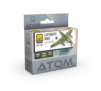 Mig Jimenez AMMO by Colores de la Luftwaffe de finales de la Segunda Guerra Mundial Set - 4 Pinturas Acrílicas ATOM - ATOM-20911