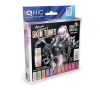 Mig Jimenez AMMO by IONIC Set de Tonos de Piel de Arnau Lázaro, Pintura Acrílica para Miniaturas, 12 Colores, 20 ml por Bote, para Aerógrafo y Pincel. Modelo IONIC-0452