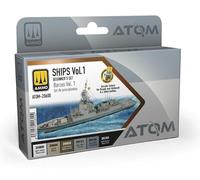 Mig Jimenez AMMO by Principiantes: Barcos Vol. 1 Set - 6 Pinturas Acrílicas ATOM - ATOM-20600