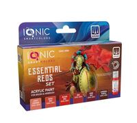 Mig Jimenez IONIC Smart Colors Rojos Esenciales Set - 6 Pinturas Acrílicas para Wargames - IONIC-0506