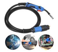 MIG MAG - Antorcha de soldadura MB 15AK, paquete de manguera de gas protector de 4 m, conexión central europea, máquina de soldar MIG MAG, accesorios ligeros, cabezal flexible para máquinas de soldar,