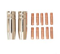 MIG Welding Made Simple Paquete de 12 contactos metálicos y boquillas protectoras