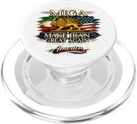 MIGA Hace Que Irán vuelva a ser Grande León patriótico Sun America PopSockets PopGrip para MagSafe